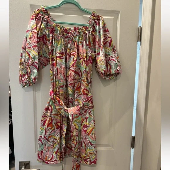 Kate Spade Anemone Floral Off the Shoulder Dress, M, NWT - Picture 3 of 4